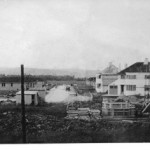 George V Ave during construction 1930s.