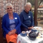 Taking a break from their bowling to join us for afternoon tea.